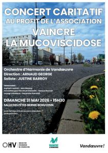 Concert caritatfi de l'Orchestre de l'Harmonie de Vandoeuvre